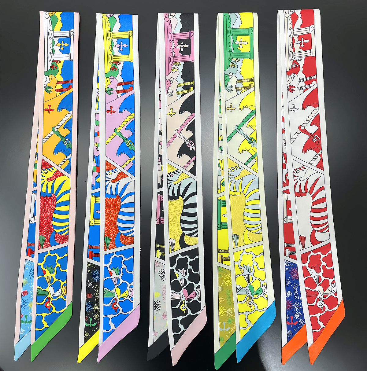 Luxury Bags Women Brands - 2024 Brand Design Zebra Silk Scarf