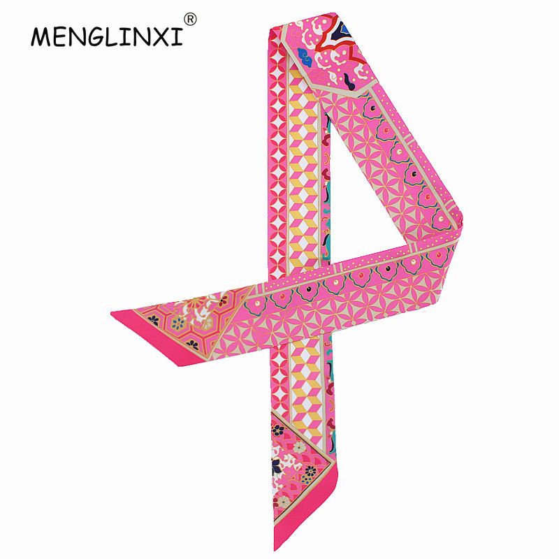 Luxury Bags Women Brands - New Geometric Floral Print Silk Scarf