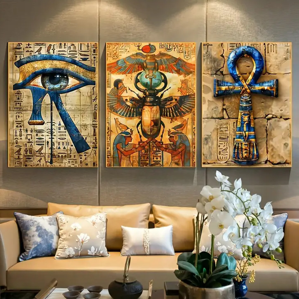 Luxury Bags Europe - Egyptian art Diy Diamond Painting Triptych