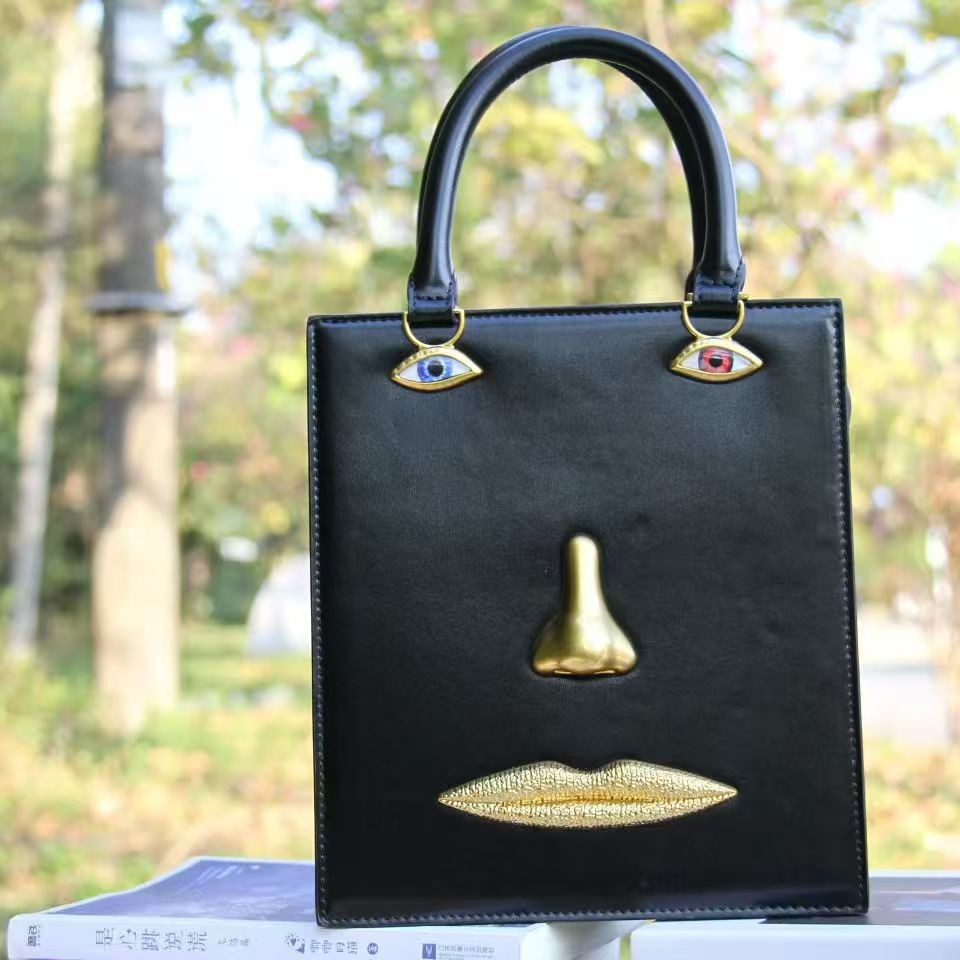 Luxury Bags To Sell - Luxury Designer Human Face Pattern Women's