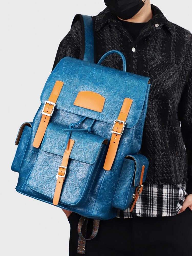 Vintage Mens Floral Wing Tip C – Genuine Leather Backpack Bewertung und Preis