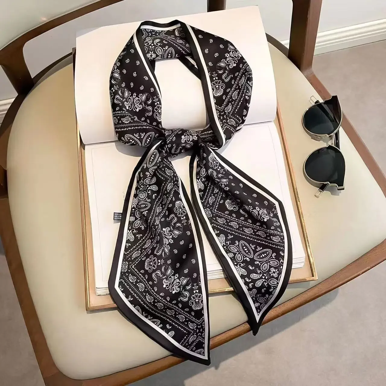 Design Print Skinny Scarf Plai – Luxury Bags Women Brands Bewertung und Preis