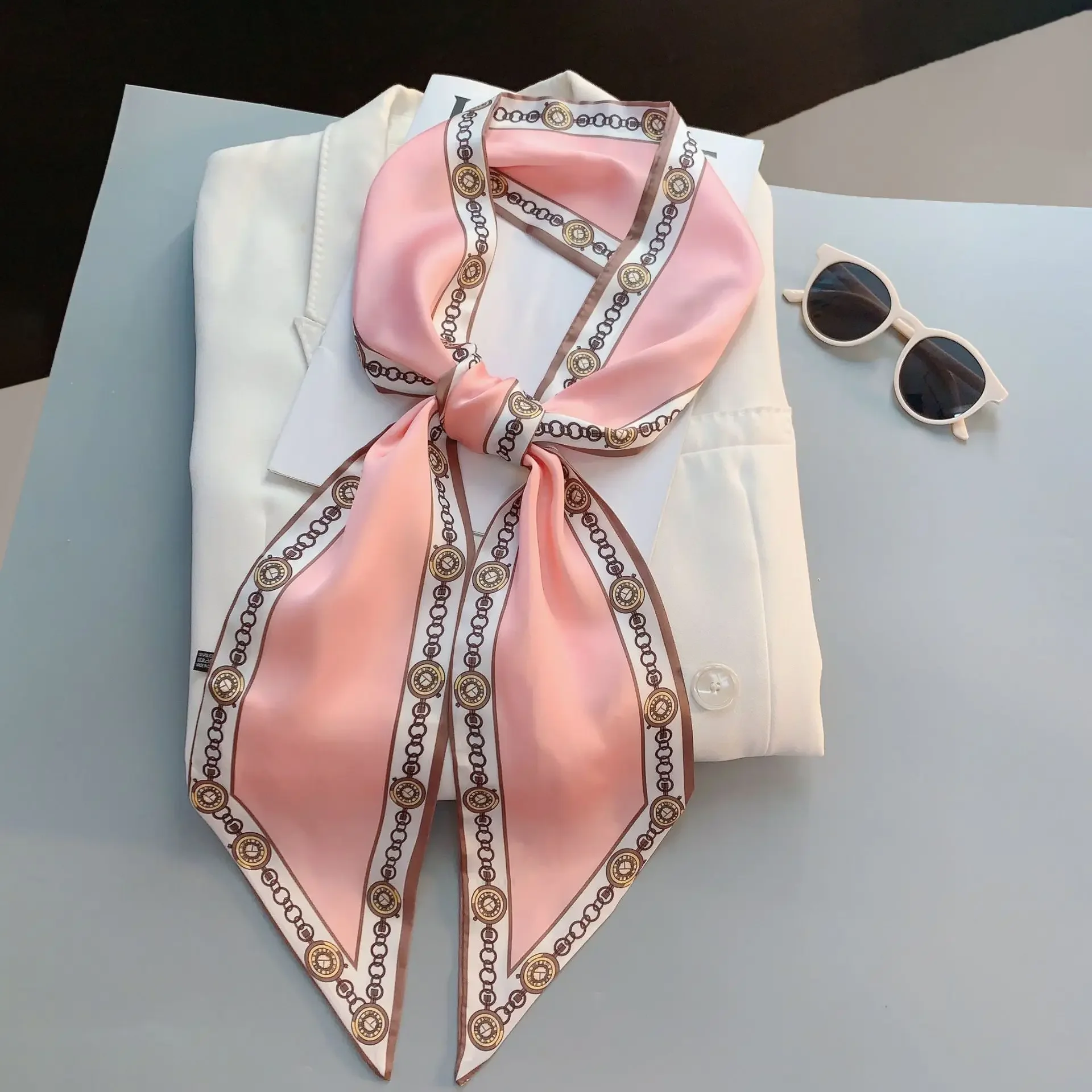 Design Print Skinny Scarf Plai – Luxury Bags Women Brands Bewertung und Preis