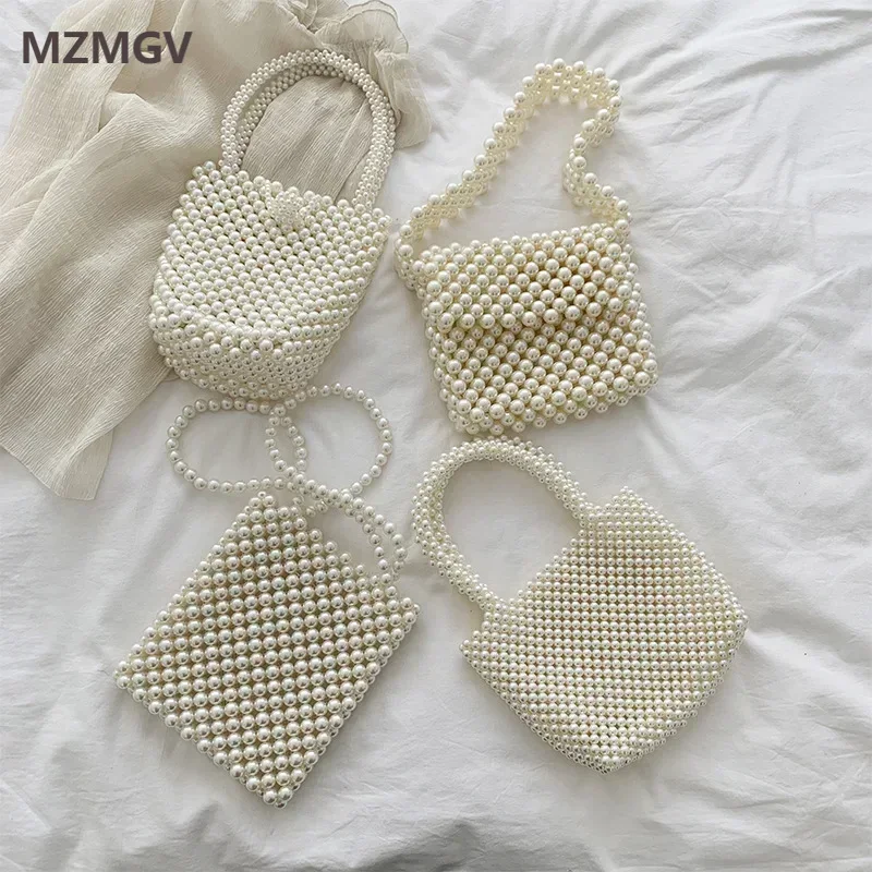 Fashion Hand-beaded Pearl Bag  – Luxury Bags White Bewertung und Preis