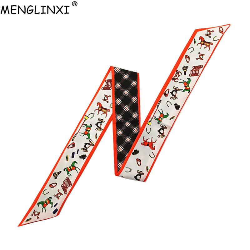 Horse Plaid Skinny Scarf Women – Luxury Bags Women Brands Bewertung und Preis