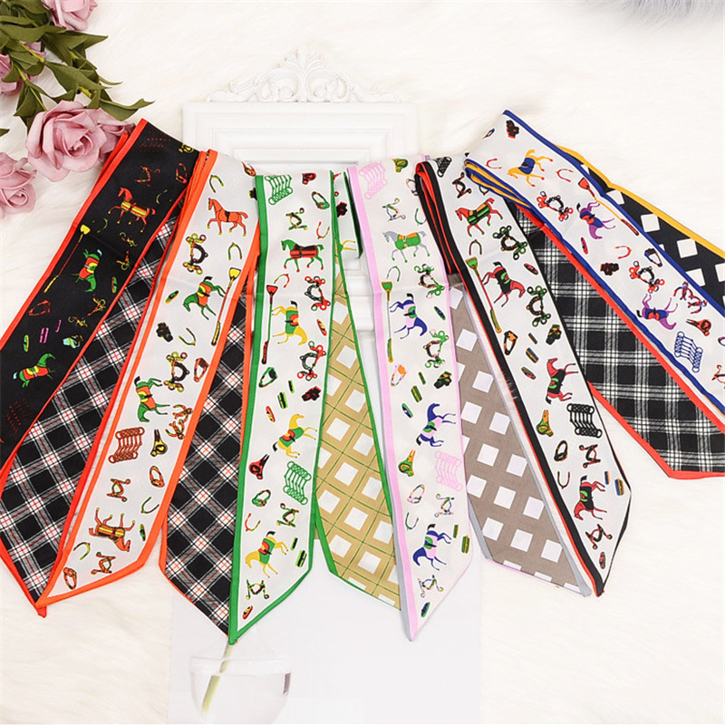 Horse Plaid Skinny Scarf Women – Luxury Bags Women Brands Bewertung und Preis