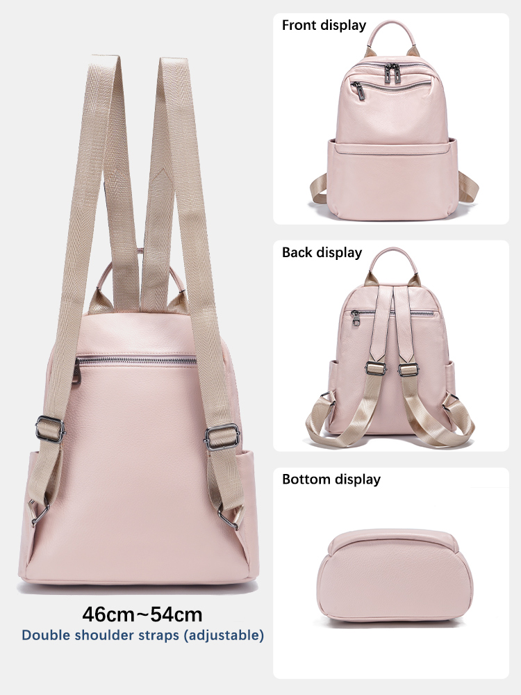 Zency Women's Blue Soft Leathe – Genuine Leather Backpack Bewertung und Preis