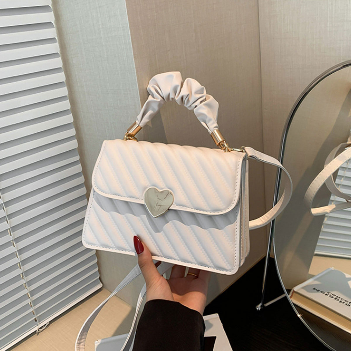 White fashion women's bag simp – Luxury Bags White Bewertung und Preis