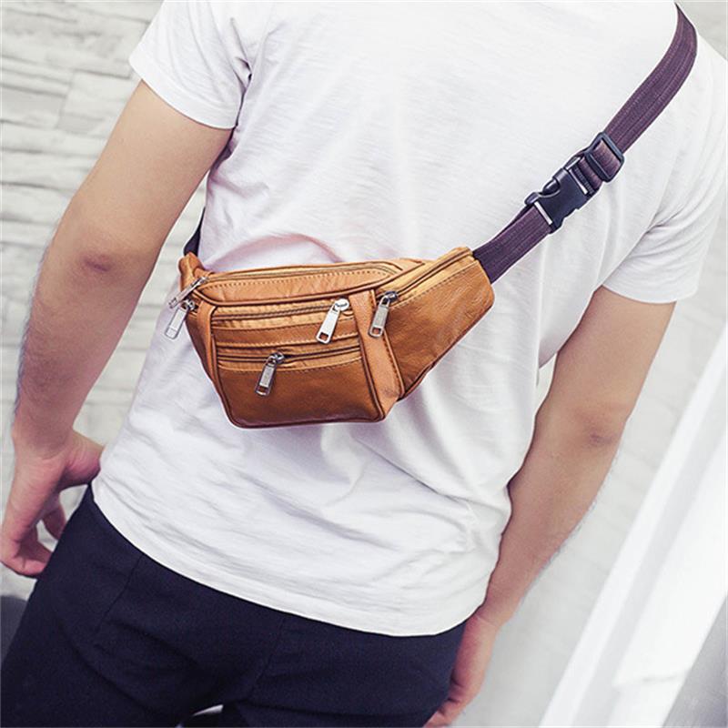 Men's Waist Bag Top Layer Cowh – Genuine Leather Backpack Bewertung und Preis