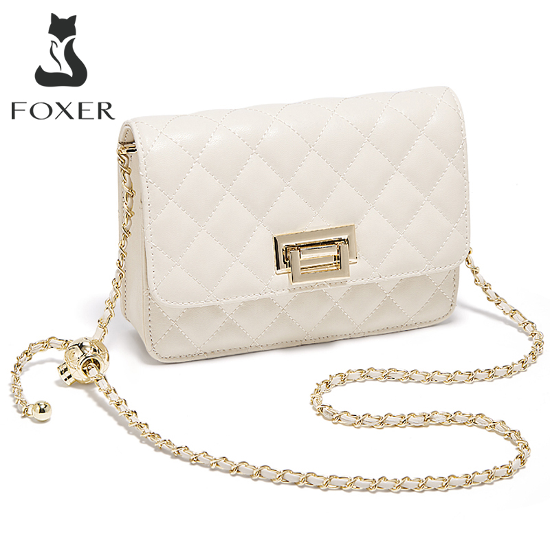FOXER 2026 Women White Quilted – Luxury Bags White Bewertung und Preis