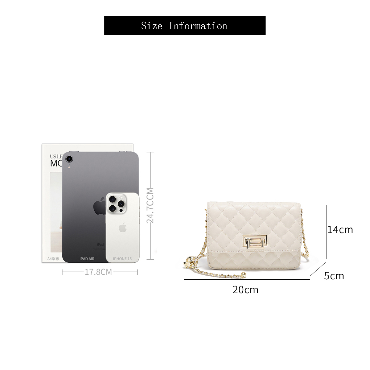 FOXER 2026 Women White Quilted – Luxury Bags White Bewertung und Preis