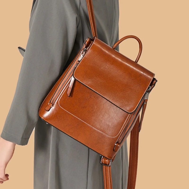 Genuine Leather Women Backpack – Genuine Leather Backpack Bewertung und Preis