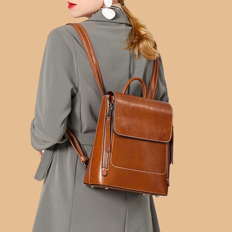 Genuine Leather Women Backpack – Genuine Leather Backpack Bewertung und Preis