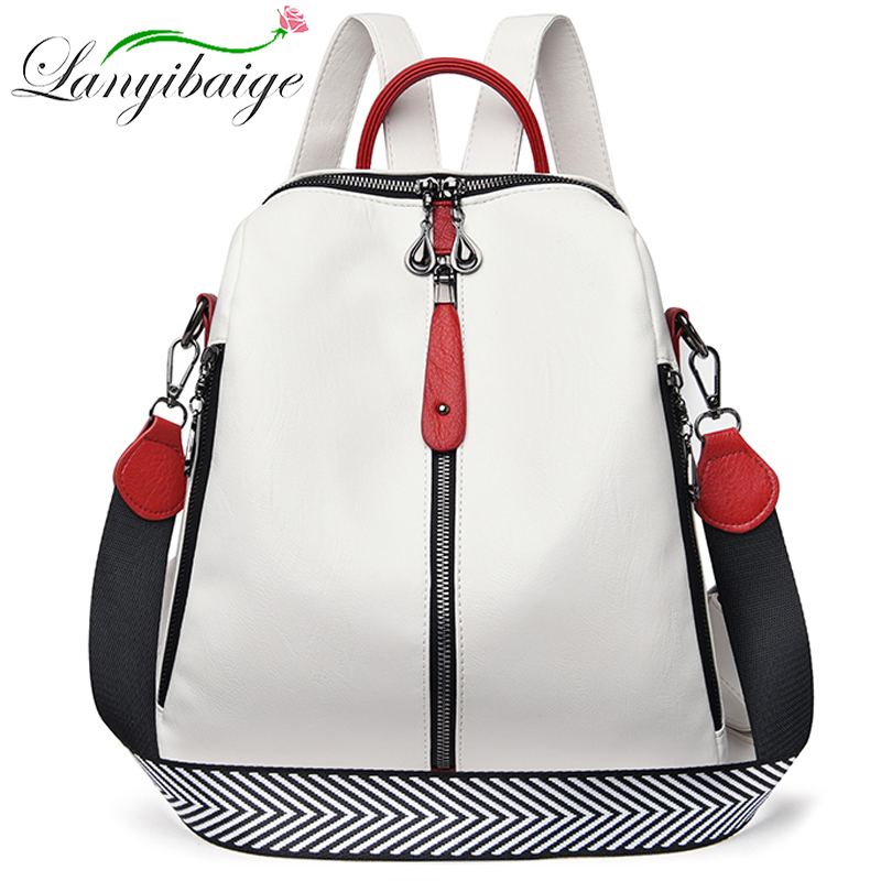 Fashion Backpack Women Soft Le – Luxury Bags White Bewertung und Preis