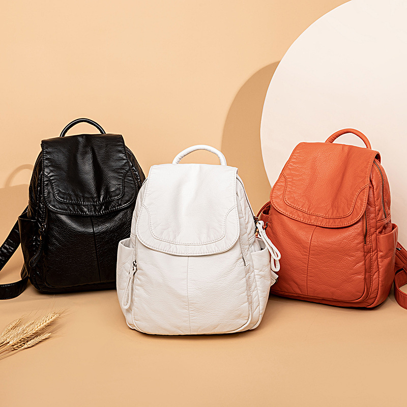 Women's Backpack White Washed  – Luxury Bags White Bewertung und Preis