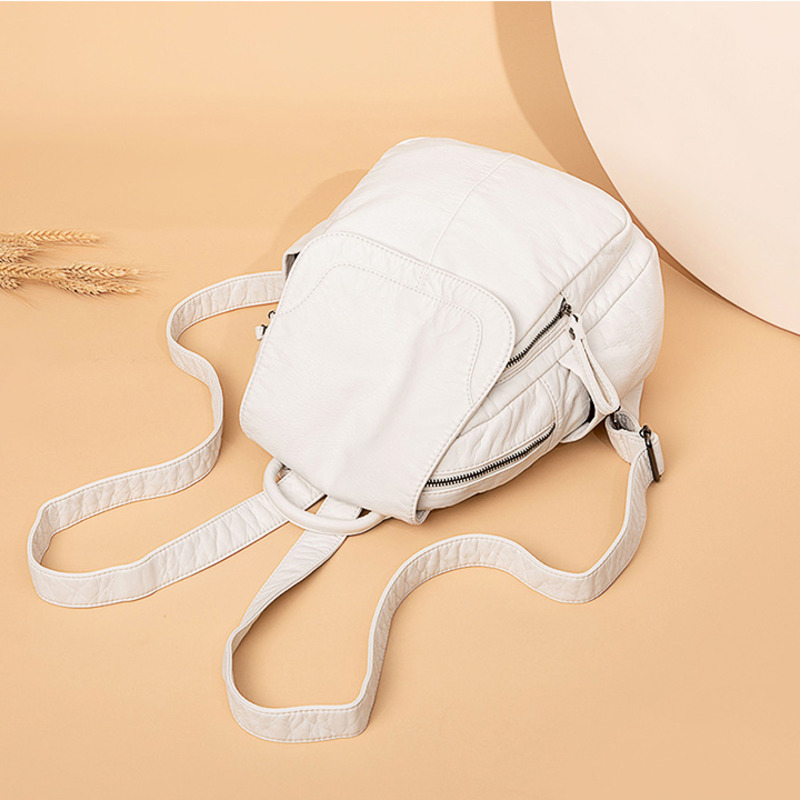 Women's Backpack White Washed  – Luxury Bags White Bewertung und Preis
