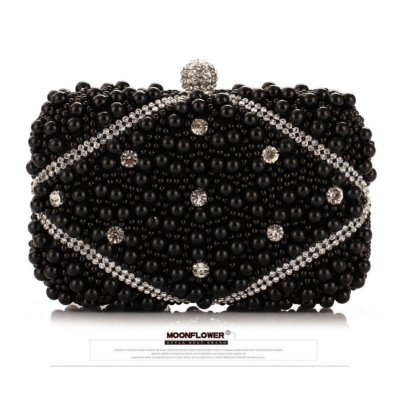 Luxury Crystals Beaded Pearl E – Luxury Bags White Bewertung und Preis