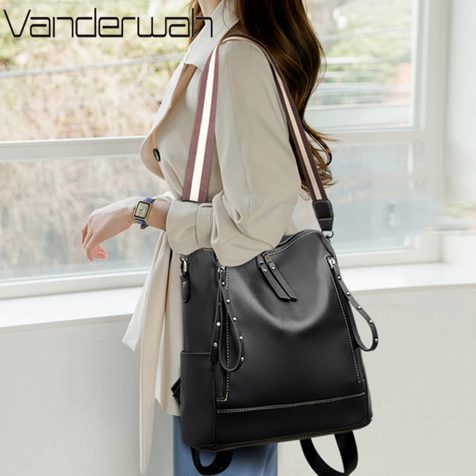 Brand Luxury Backpacks Soft Le – Genuine Leather Backpack Bewertung und Preis