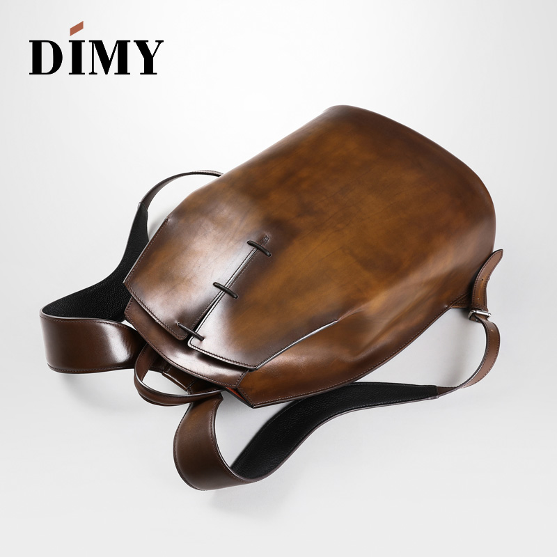 DIMY 2025 new men's genuine le – Genuine Leather Backpack Bewertung und Preis
