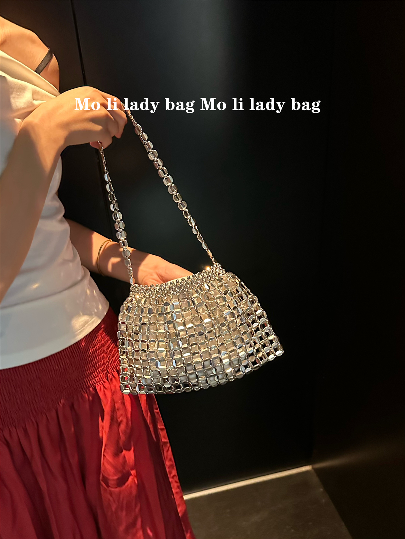 Silver Sequin Hollow out Handb – Luxury Bags For Young Women Bewertung und Preis
