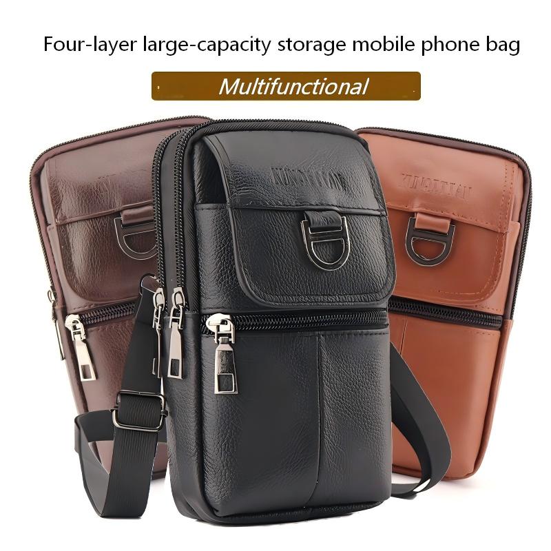 Men's leather waist bag - Larg – Genuine Leather Backpack Bewertung und Preis