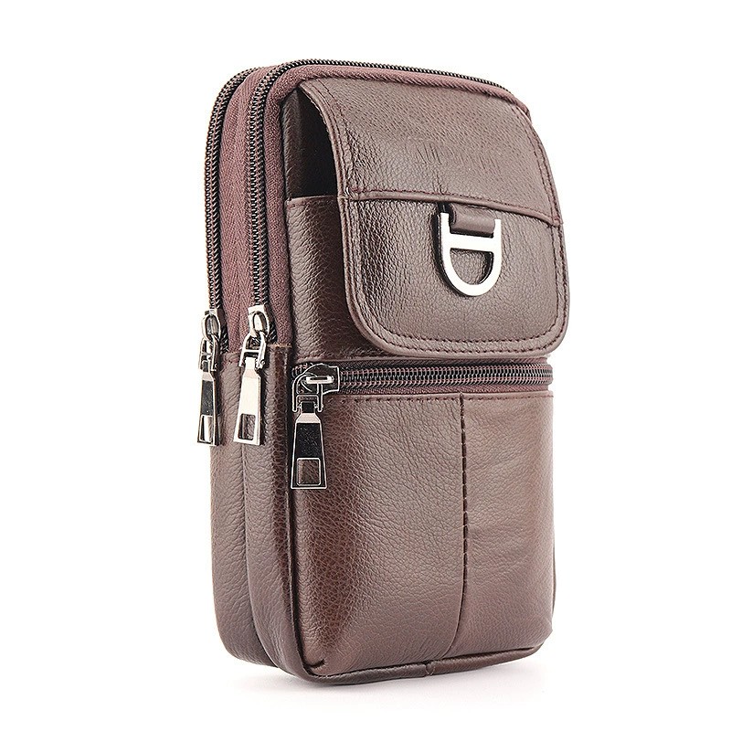 Men's leather waist bag - Larg – Genuine Leather Backpack Bewertung und Preis