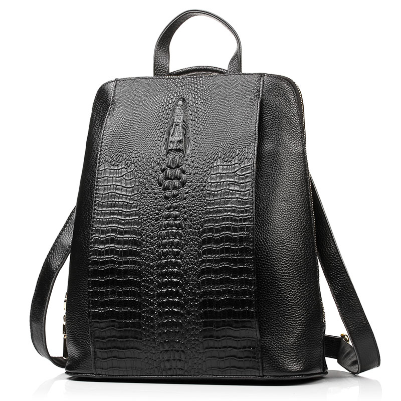 Zency Women's Crocodile Leathe – Genuine Leather Backpack Bewertung und Preis